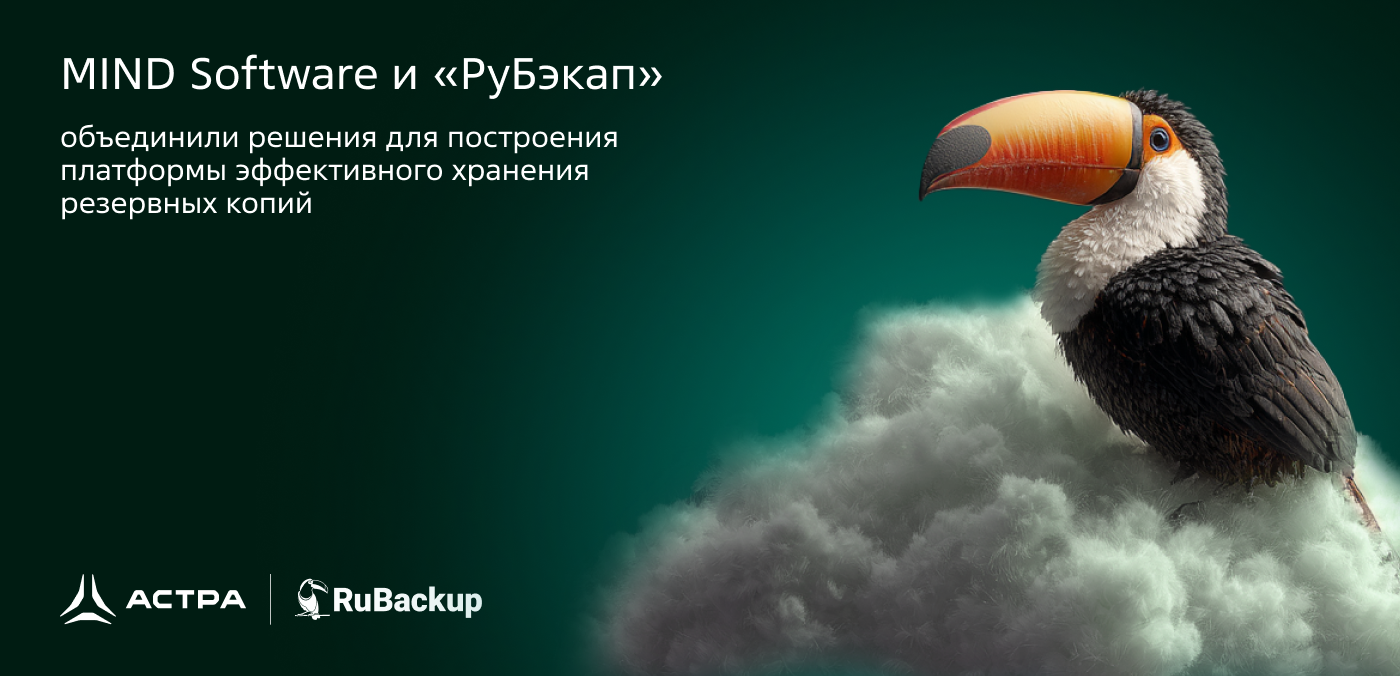 MIND Software и «РуБэкап» объединили решения для построения платформы эффективного хранения резервных копий